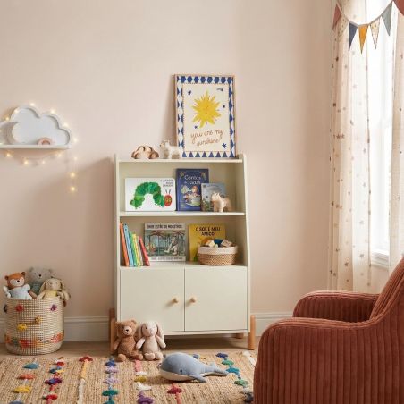 Bibliothèque enfant MONA beige 81,5x114cm