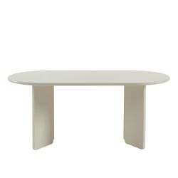 Table à manger ovale SONIA laquée cachemire