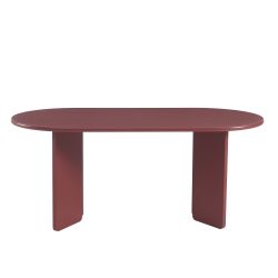 Table à manger ovale SONIA laquée cerise