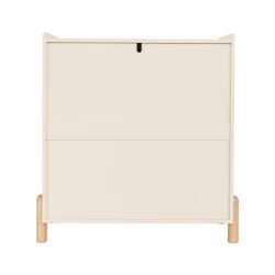 Commode enfant MONA 3 tiroirs beige 86cm