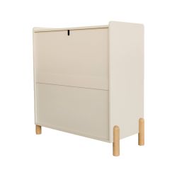 Commode enfant MONA 3 tiroirs beige 86cm