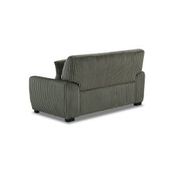 Canapé droit fixe ADEA 2 places velours côtelé vert