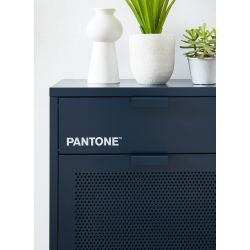 Meuble à chaussures PANTONE métal bleu nuit