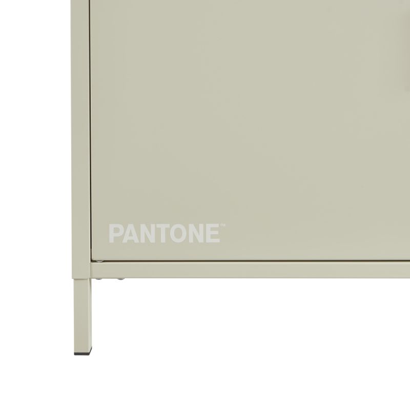 Buffet PANTONE 3 portes métal beige sable 160cm