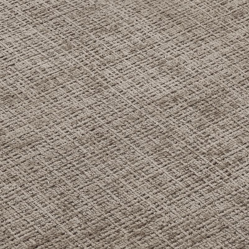 Canapé d'angle convertible et réversible JONEA 4 places tissu texturé marron