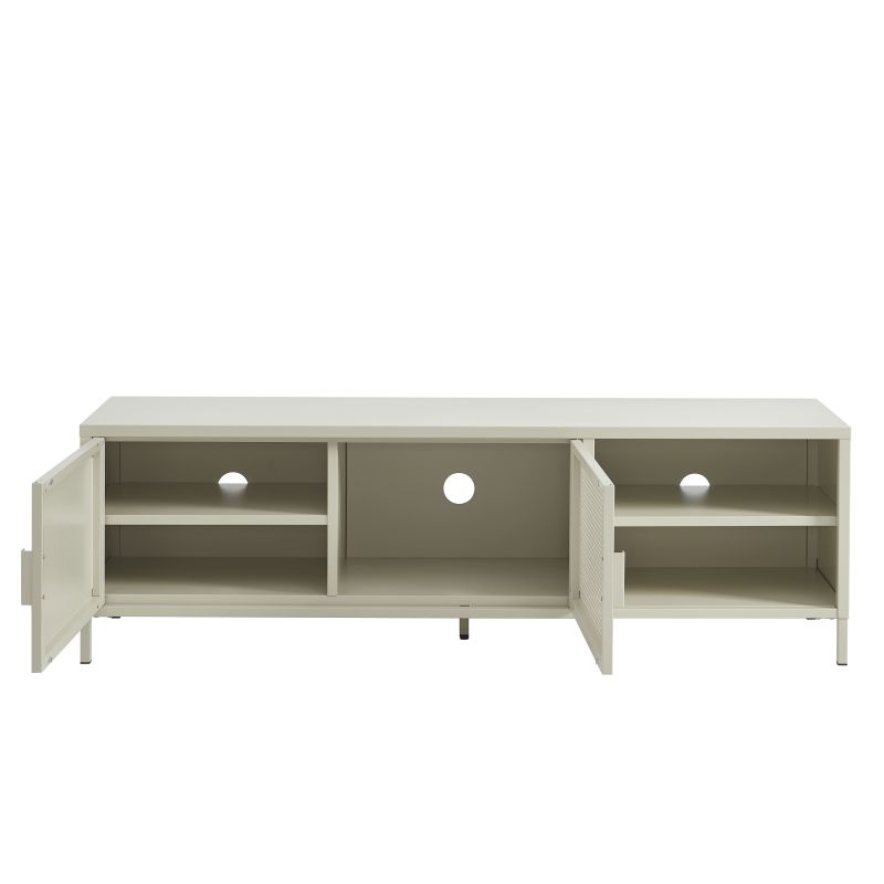 Meuble TV PANTONE métal beige sable 160cm
