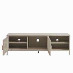 Meuble TV PANTONE métal taupe 160cm