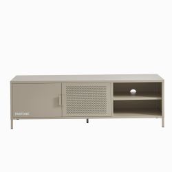 Meuble TV PANTONE métal taupe 160cm