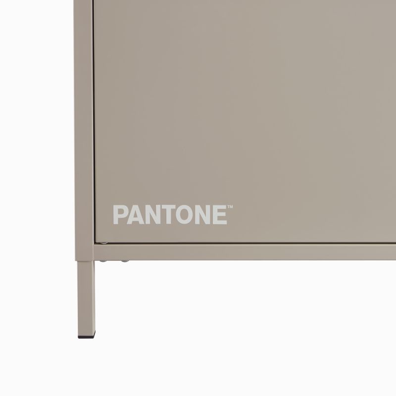 Meuble TV PANTONE métal taupe 160cm