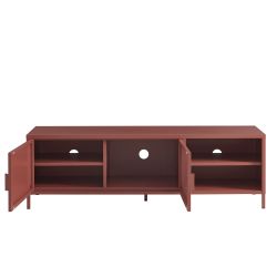 Meuble TV PANTONE métal terracotta 160cm
