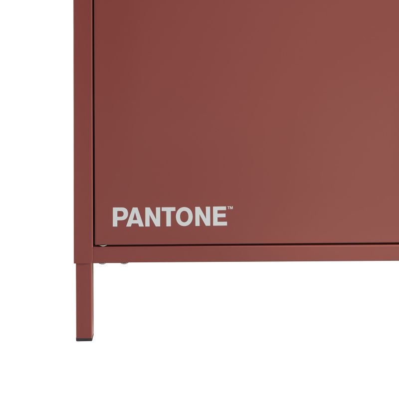 Meuble TV PANTONE métal terracotta 160cm