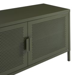 Meuble TV PANTONE métal vert olive 200cm