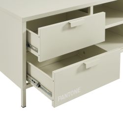Meuble TV PANTONE métal beige sable 200cm