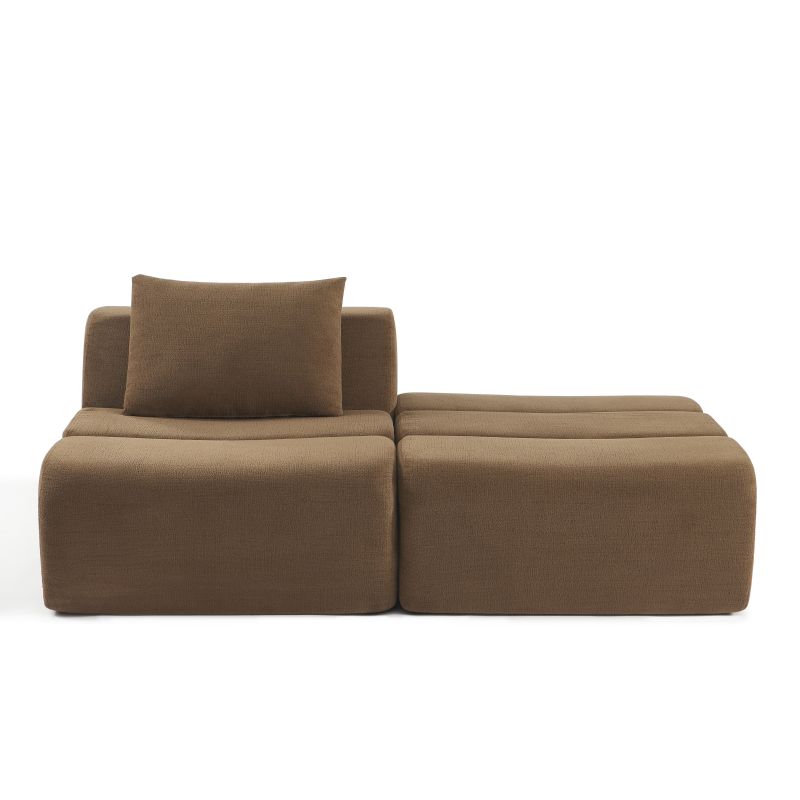 Chauffeuse PANTONE 1 place tissu marron