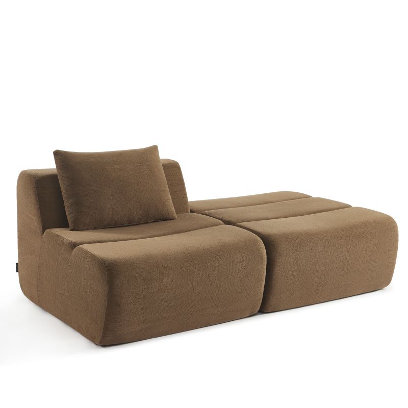 Chauffeuse PANTONE 1 place tissu marron