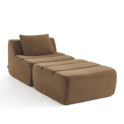 Chauffeuse PANTONE 1 place tissu marron