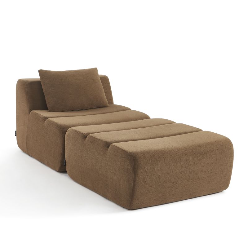 Chauffeuse PANTONE 1 place tissu marron
