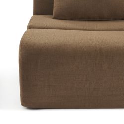 Chauffeuse PANTONE 1 place tissu marron