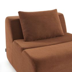 Chauffeuse PANTONE 1 place tissu terracotta