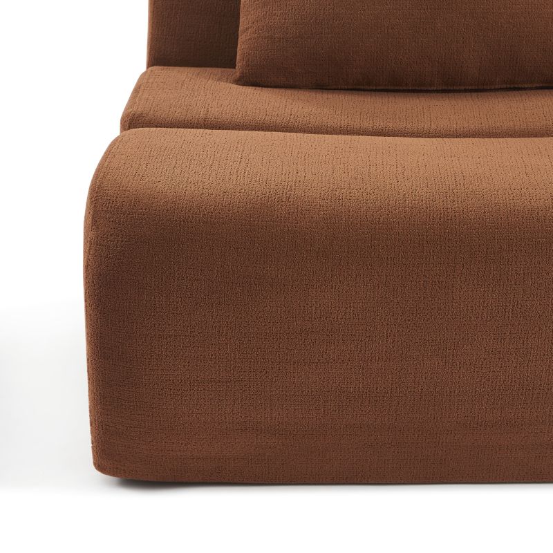 Chauffeuse PANTONE 1 place tissu terracotta