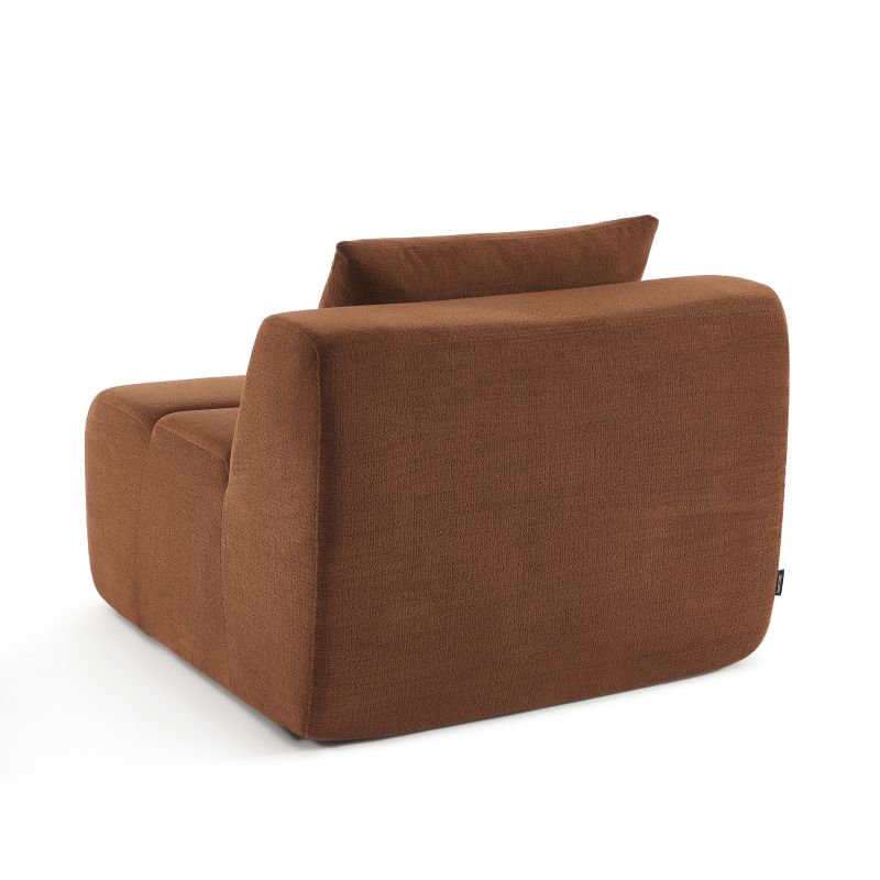 Chauffeuse PANTONE 1 place tissu terracotta