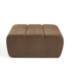 Pouf PANTONE 1 place tissu marron