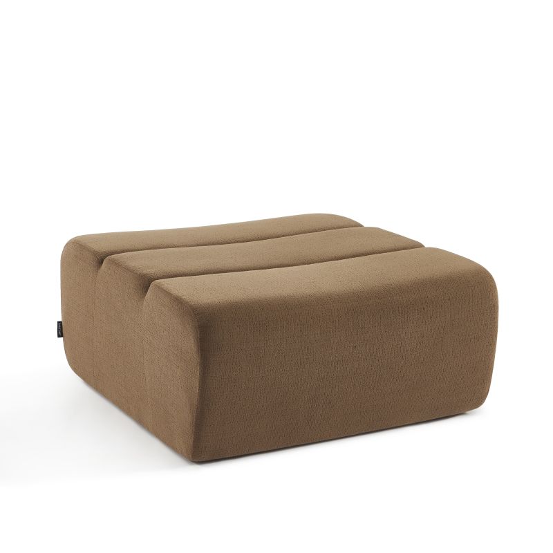 Pouf PANTONE 1 place tissu marron