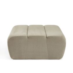Pouf PANTONE 1 place tissu taupe