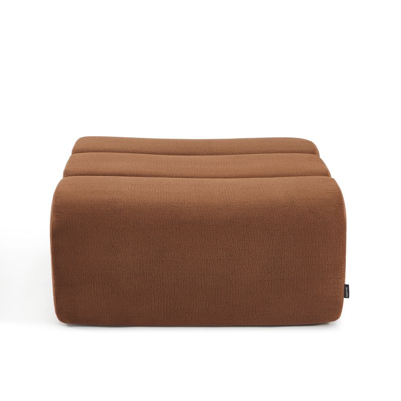 Pouf PANTONE 1 place tissu terracotta