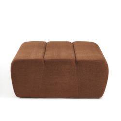 Pouf PANTONE 1 place tissu terracotta