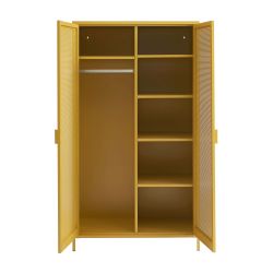 Armoire PANTONE métal jaune moutarde 2 portes