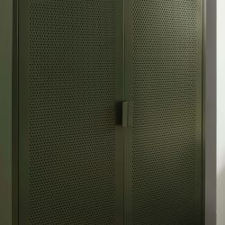 Armoire PANTONE métal vert olive 2 portes