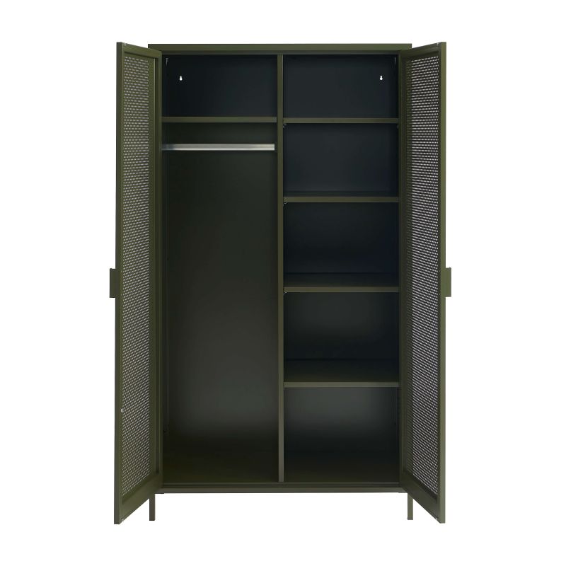 Armoire PANTONE métal vert olive 2 portes