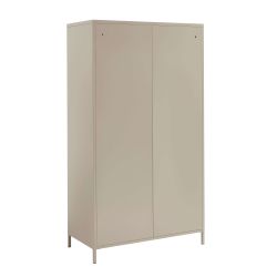 Armoire PANTONE métal taupe 2 portes