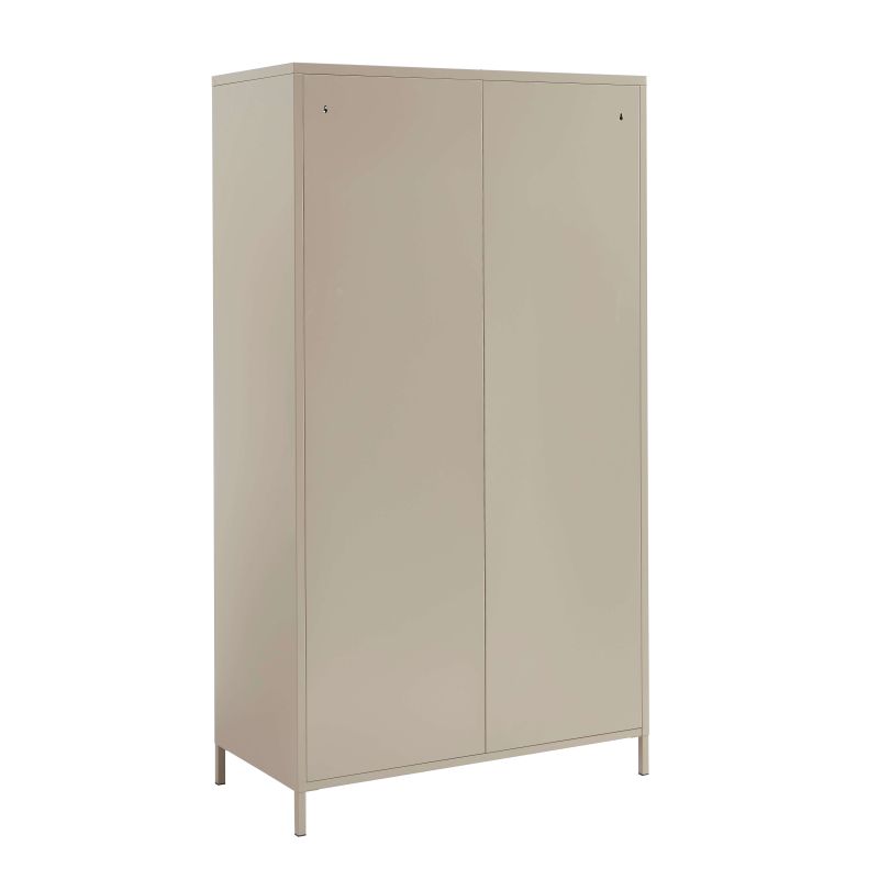 Armoire PANTONE métal taupe 2 portes