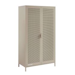 Armoire PANTONE métal taupe 2 portes