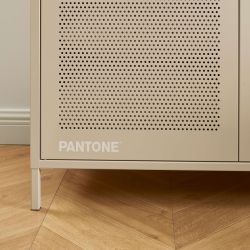 Armoire PANTONE métal taupe 2 portes