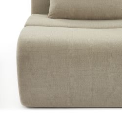 Chauffeuse PANTONE 1 place tissu taupe