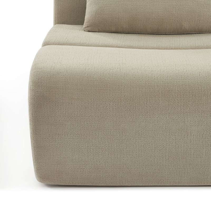 Chauffeuse PANTONE 1 place tissu taupe