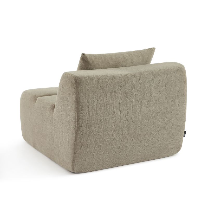 Chauffeuse PANTONE 1 place tissu taupe