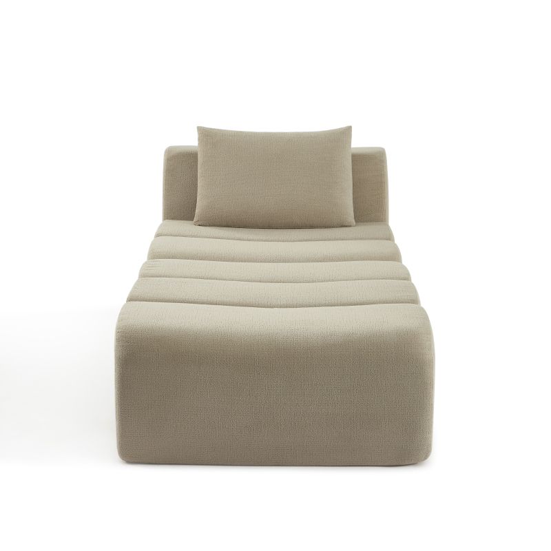 Chauffeuse PANTONE 1 place tissu taupe