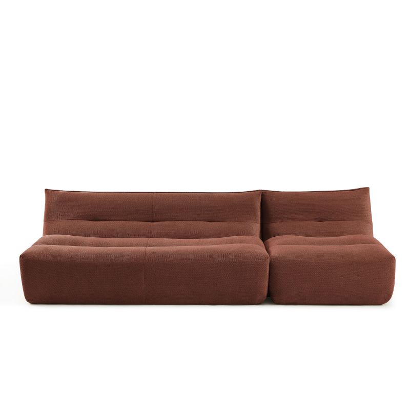 Banquette PANTONE 2 places tissu bordeaux