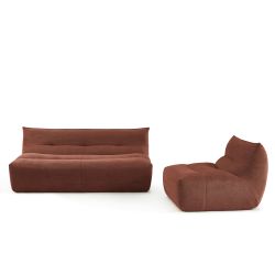 Banquette PANTONE 2 places tissu bordeaux