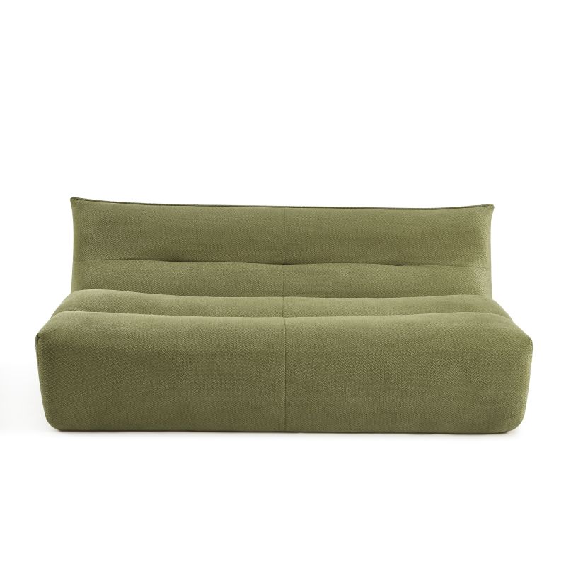 Banquette PANTONE 2 places tissu vert olive