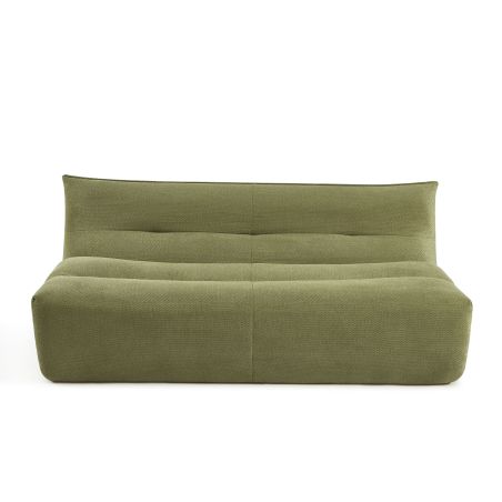 Banquette PANTONE 2 places tissu vert olive