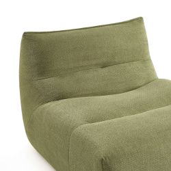 Chauffeuse PANTONE 1 place tissu vert olive