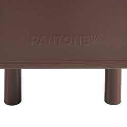 Buffet PANTONE métal marron chocolat 3 portes 160cm