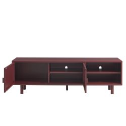 Meuble TV PANTONE métal bordeaux 180cm