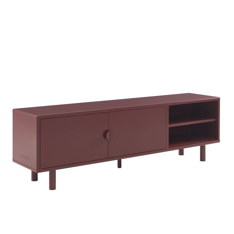 Meuble TV PANTONE métal bordeaux 180cm