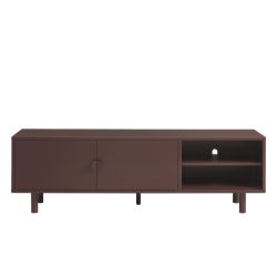 Meuble TV PANTONE métal marron chocolat 180cm